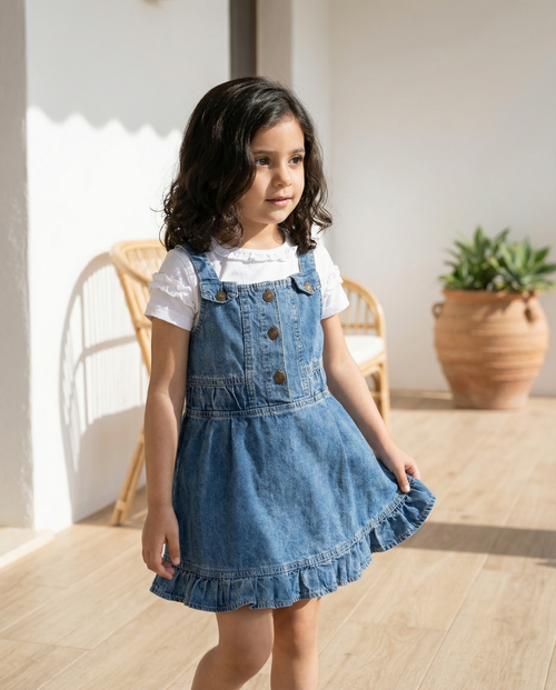 The Ruffle Pinafore Dress