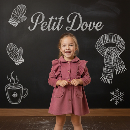 The Flutter Sleeve Fleece Dress