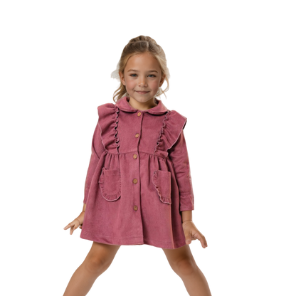 The Flutter Sleeve Fleece Dress