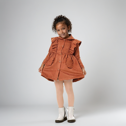 The Flutter Sleeve Fleece Dress