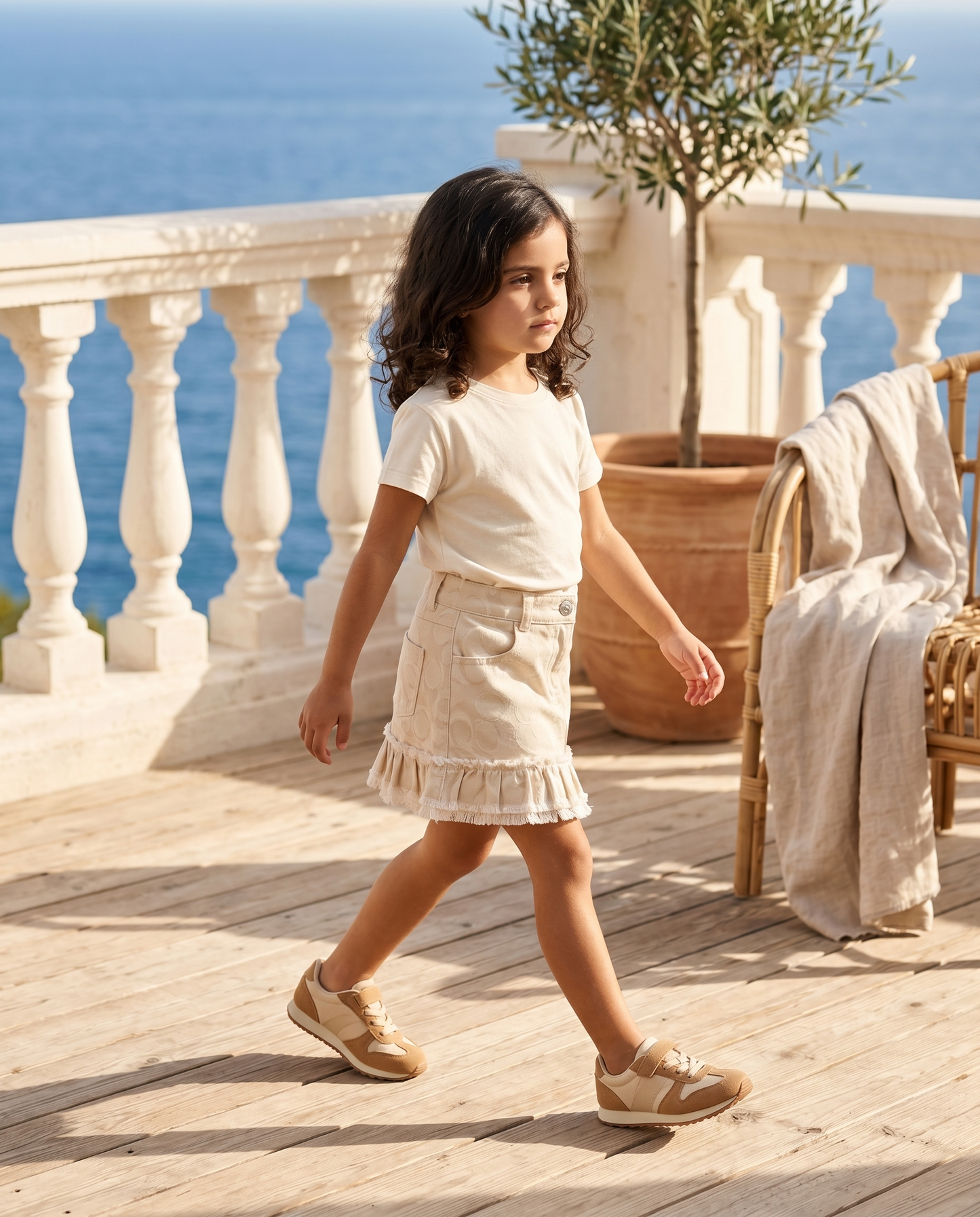 The Monogram Ruffle Skirt